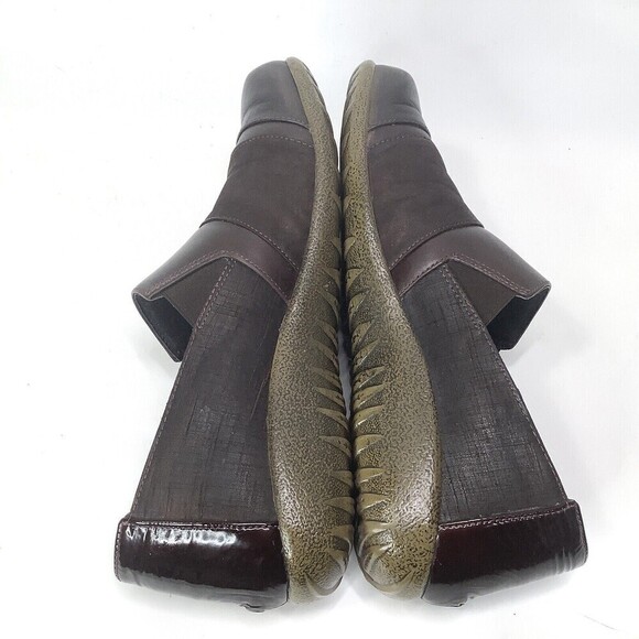 NAOT Leather Womens Slip On Loafers Shoes Size 7 - 7.5 38 Brown Flats - Picture 8 of 10